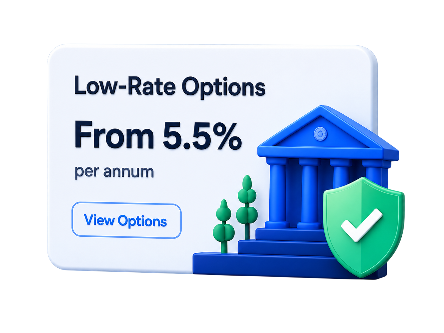 Low-rate options from 5.5% per annum