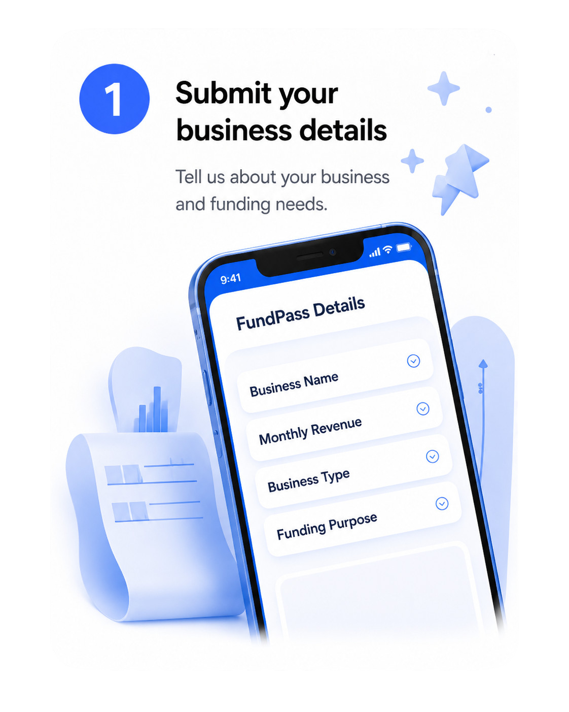 Step 1 — Submit your business details